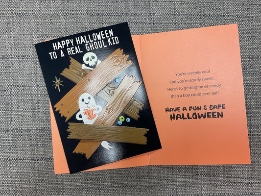 Happy Halloween to a Real Ghoul Kid - Boy Halloween Card