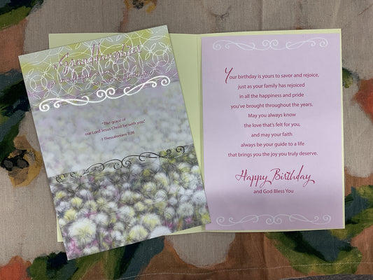 Granddaughter Birthday Card