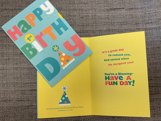 Age Wheel Child Birthday Card