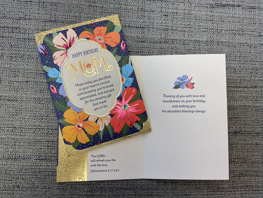 Religious Mom Birthday Card