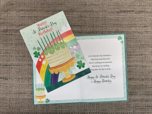 Happy Birthday & Happy St. Patrick’s Day Card