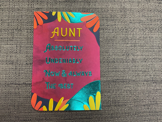 Aunt - Mother’s Day card