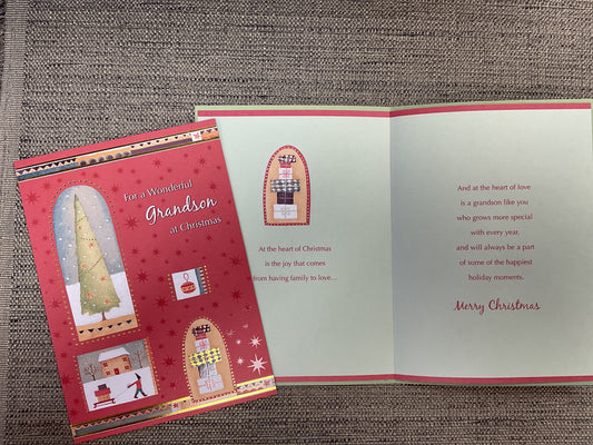 Grandson Christmas Card