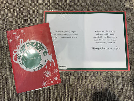 Grandson Christmas Card
