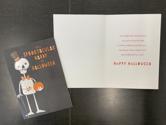 Daddy From Child Halloween Card