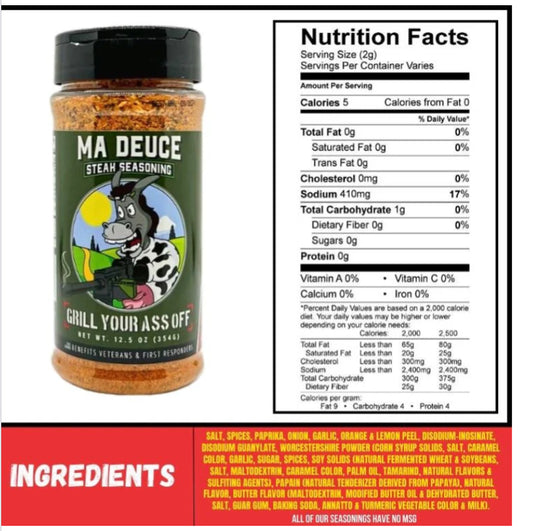 Ma Deuce Steak Seasoning