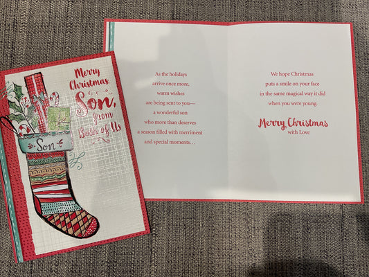 Son (From Both) Christmas Card