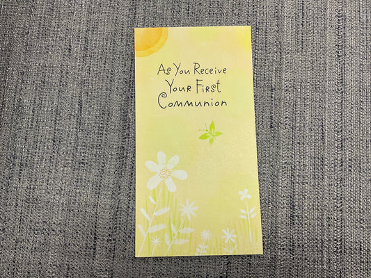 Communion card, first *money-gift card holder*
