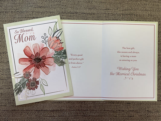 Mom Religious Christmas Card