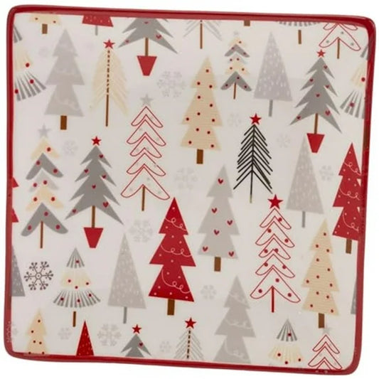 Festive Trees Christmas Plate