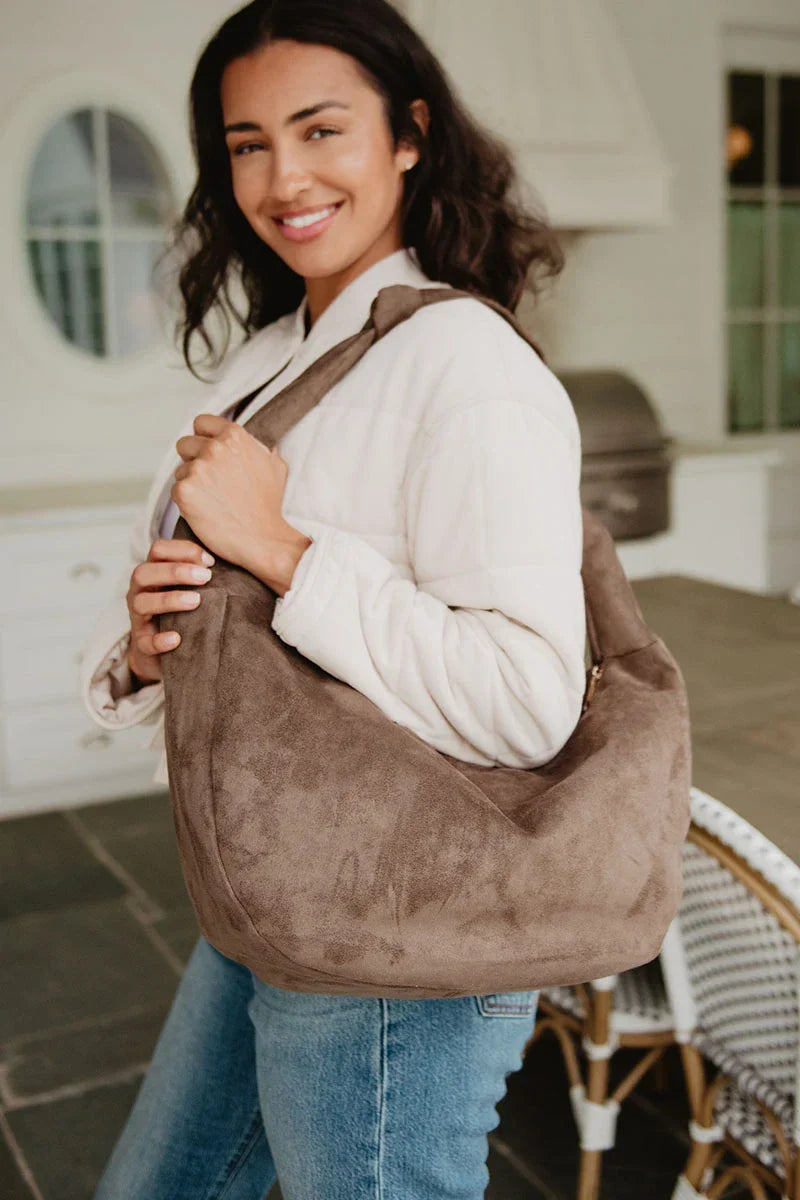 Suede Tote Bag