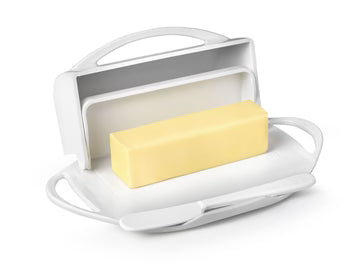 Flip-Top Butter Dish w/ Butter Knife