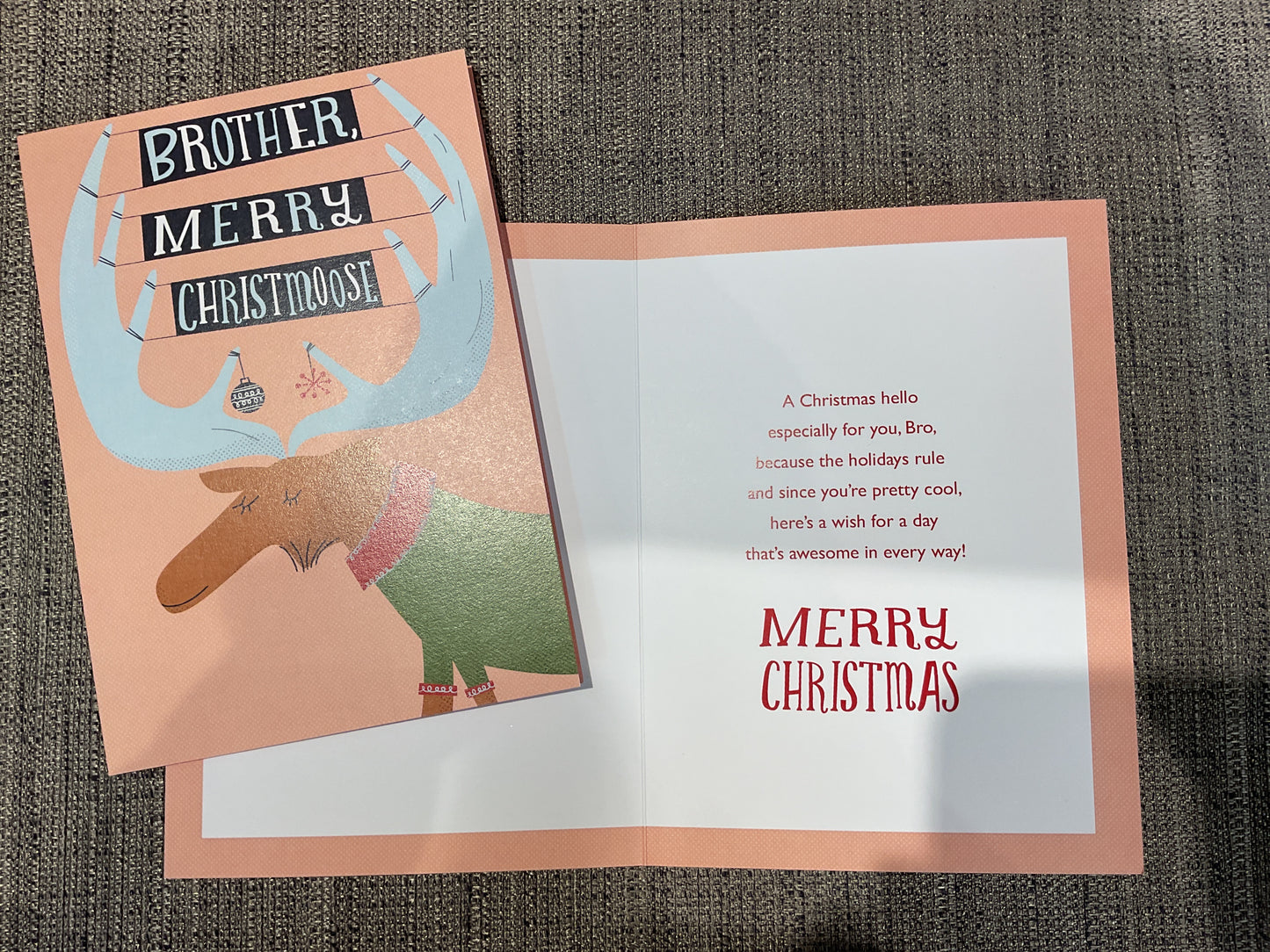 Young Brother Christmas Card