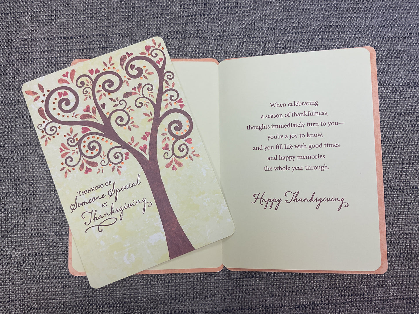 Thinking of Someone Special on Thanksgiving