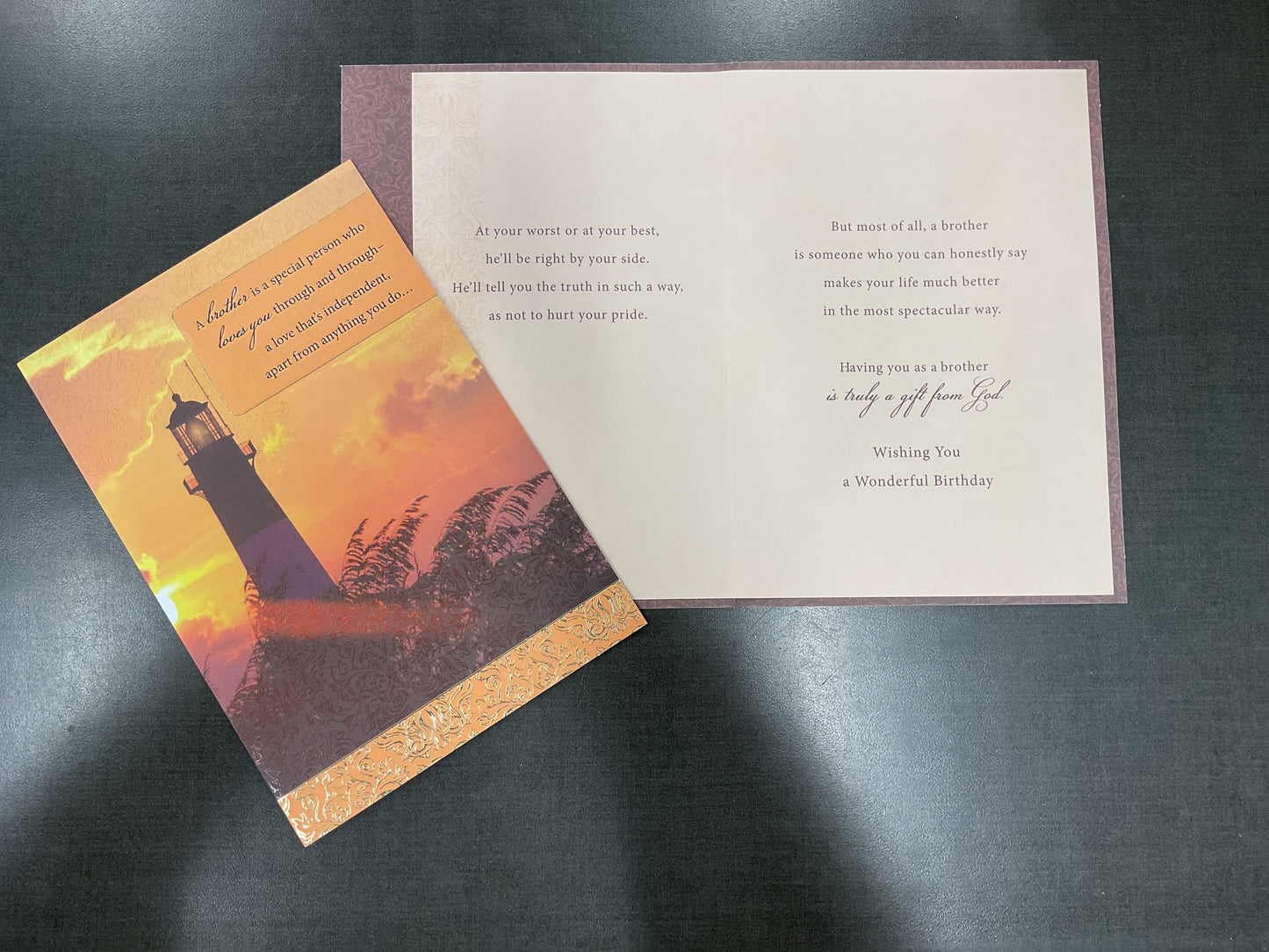 Brother Birthday Card Religious