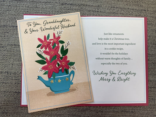 Granddaughter & Husband Christmas Card