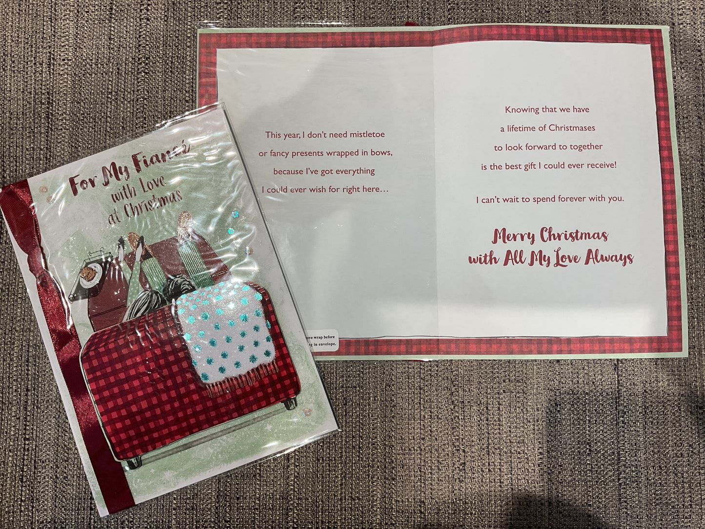 Fiancé Christmas Card