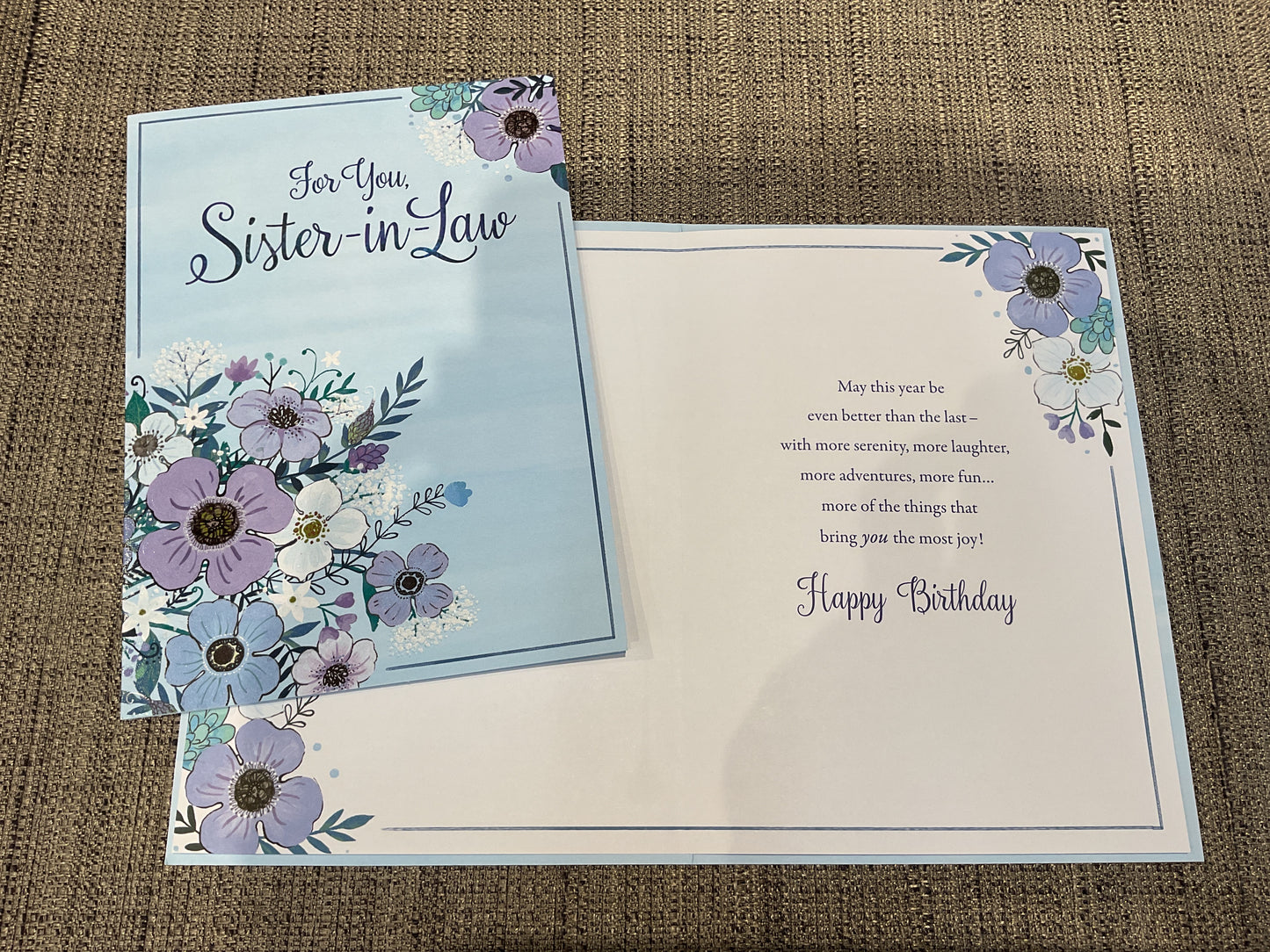 Sister-in-Law Birthday Card
