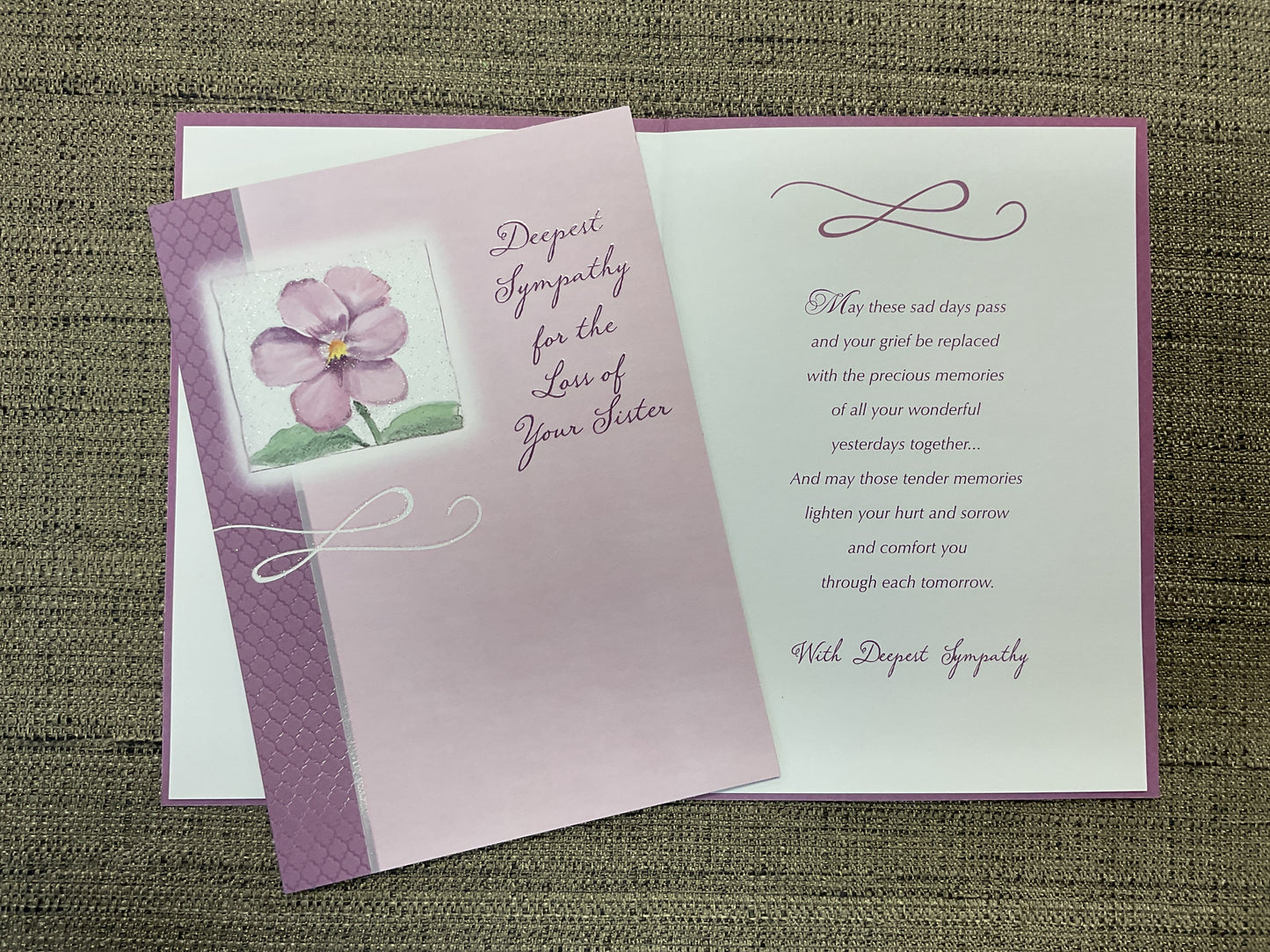Loss of Sister - Sympathy Card