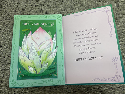 Great-Granddaughter - Mother’s Day Card