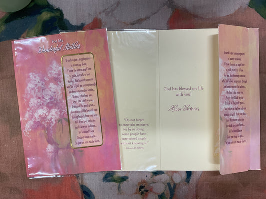 Mother Birthday (Keepsake Bookmark)