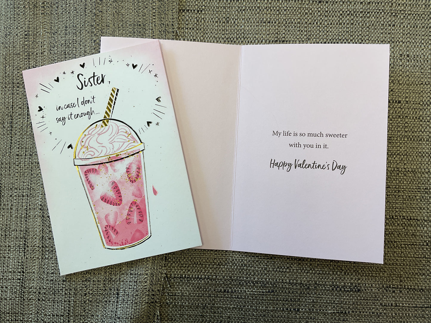Valentine card - Sister