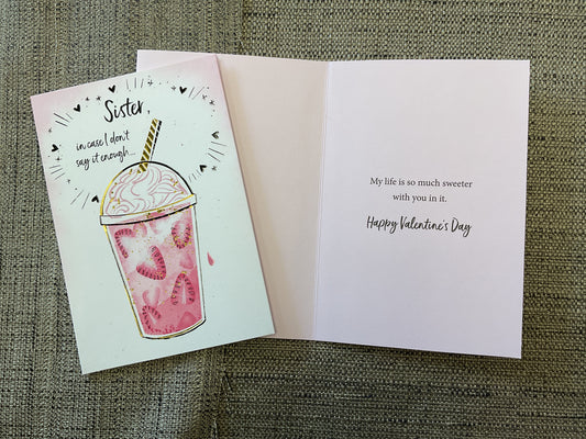 Valentine card - Sister