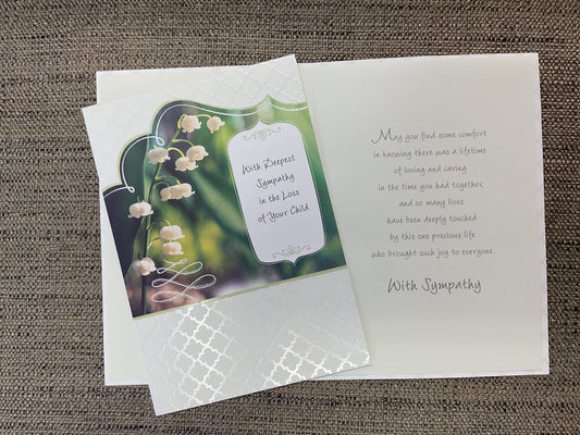 Loss of Child Sympathy Card