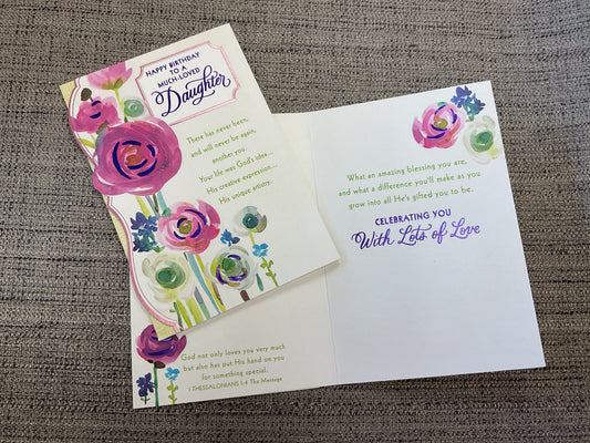 Daughter Religious Birthday Card