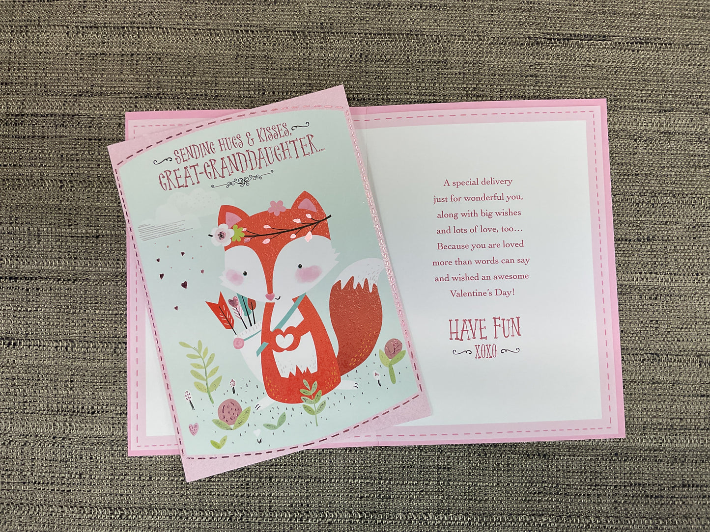 Valentine’s Day Card for Young Great-Granddaughter