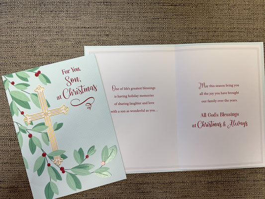 Son Religious Christmas Card