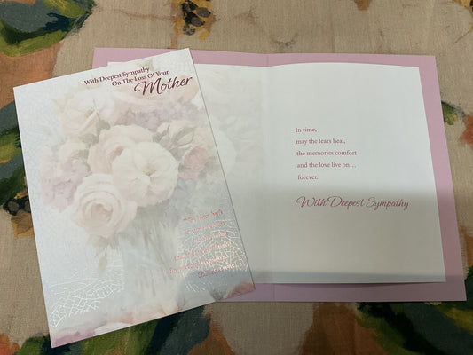 Sympathy Card - Loss of Mother
