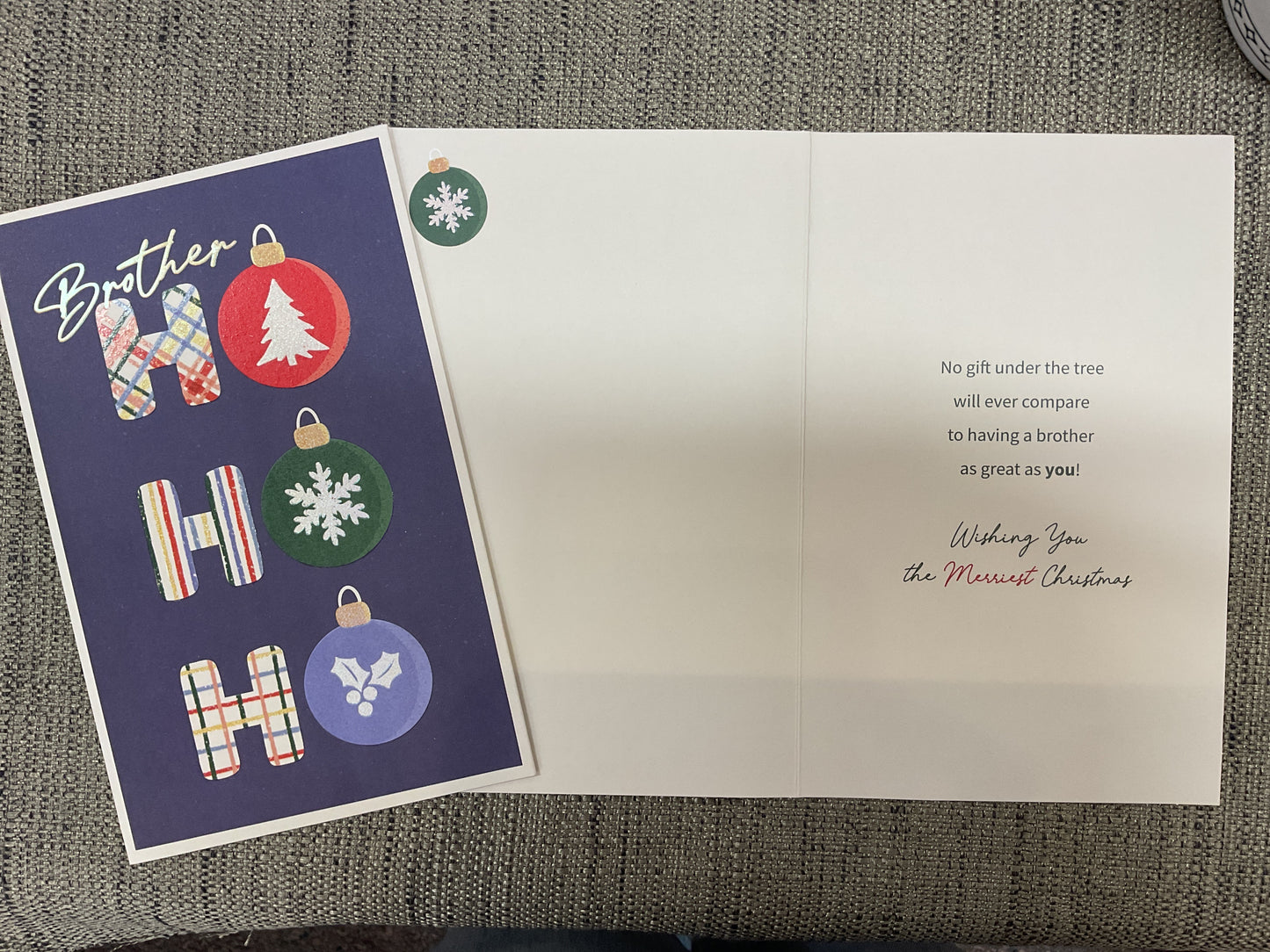 Brother Christmas Card