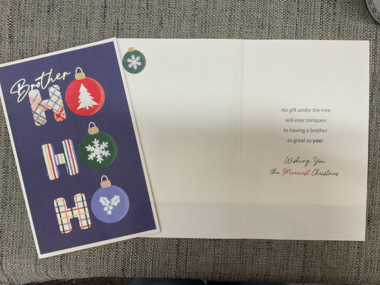 Brother Christmas Card