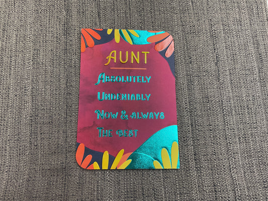Aunt - Mother’s Day card