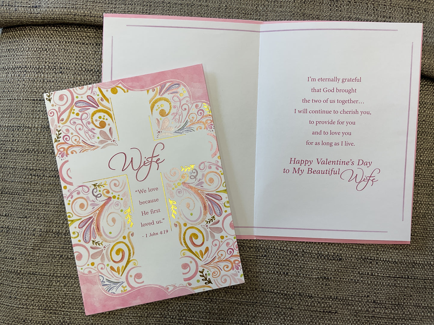 Valentine Card / Wife - Religious