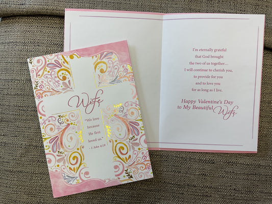 Valentine Card / Wife - Religious