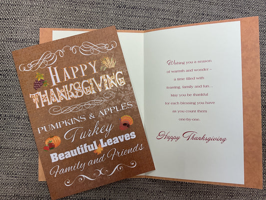 Happy Thanksgiving Card