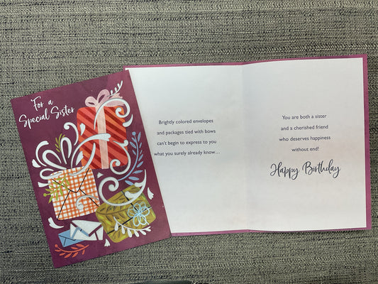 Sister Birthday Card