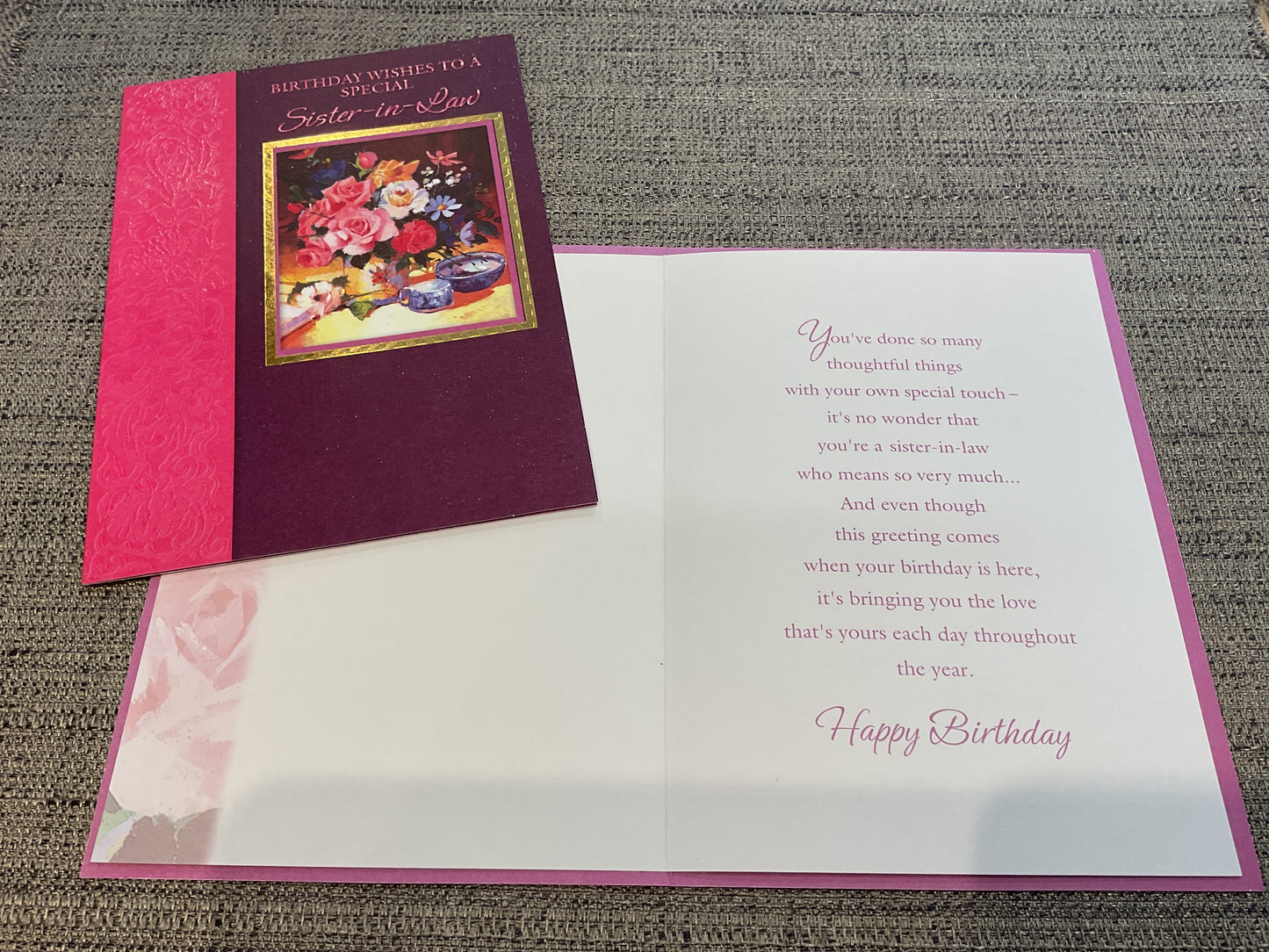 Sister-in-Law Birthday Card