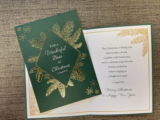 Boss Christmas Card