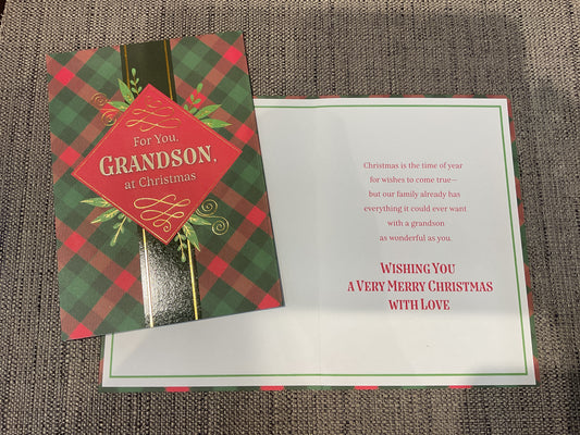 Grandson Christmas Card