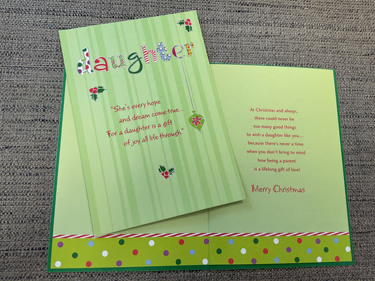 Daughter Christmas Card