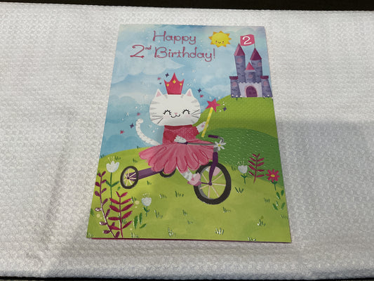 Age 2 Girl Birthday - Sticker Fun