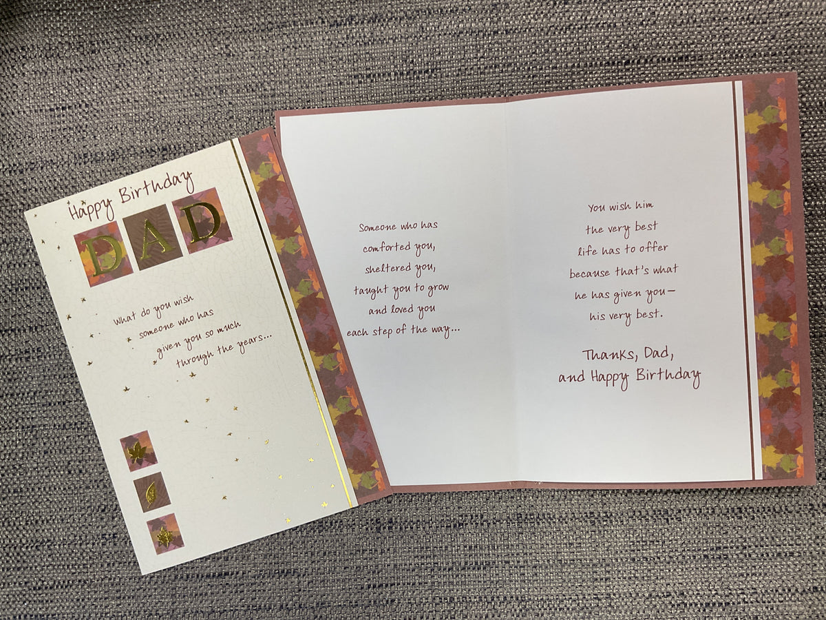 Dad Birthday Card