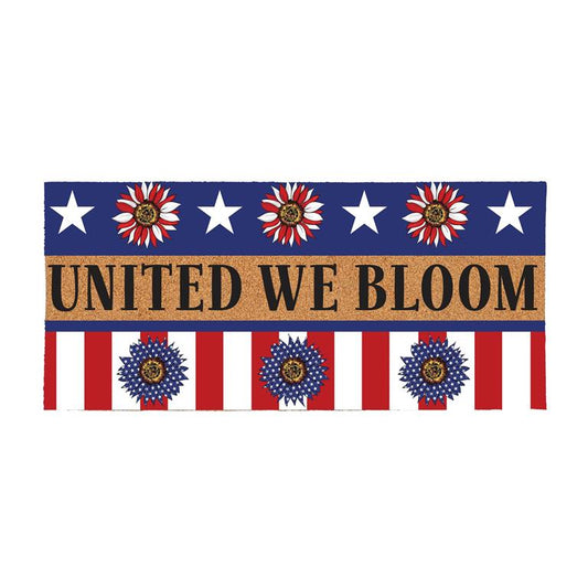 American Classic Patriotic Sunflower, Flocked Coir Sassafras Switch Mat