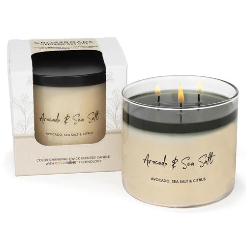 Color Changing 3 Wick Jar Candle