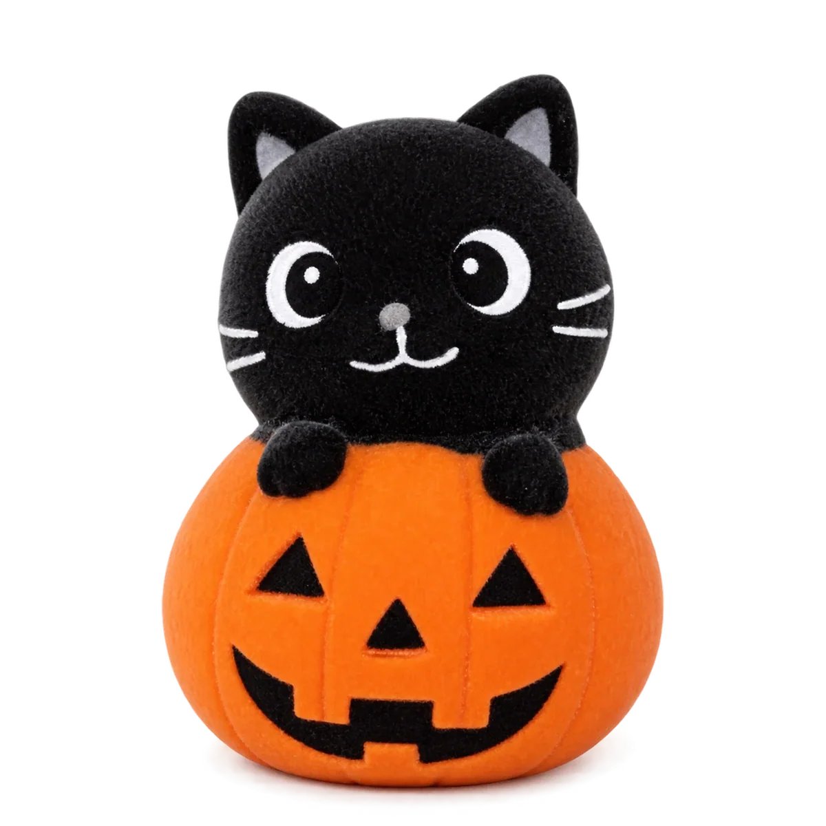 Marshmallow Squeeze Cat Jack-O-Lantern