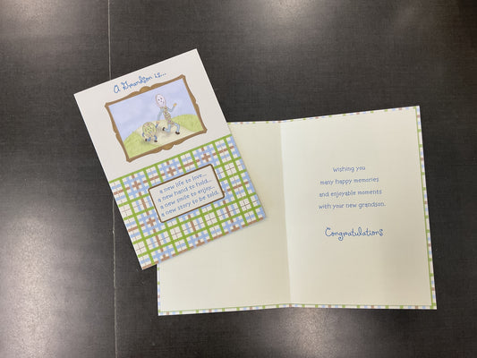 New Baby Grandson Card