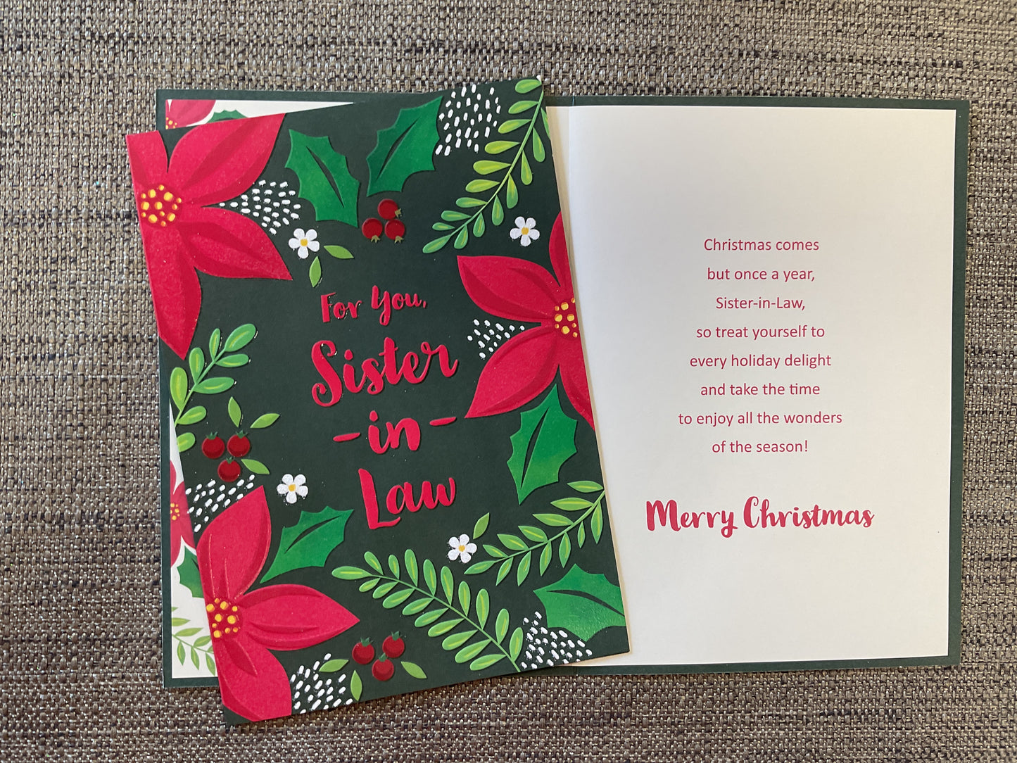 Sister-in-Law Christmas Card